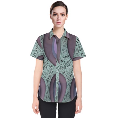 Converge Diverge Mingle Mix Divide Women s Short Sleeve Shirt by Paksenen