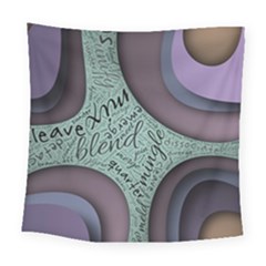 Converge Diverge Mingle Mix Divide Square Tapestry (large)