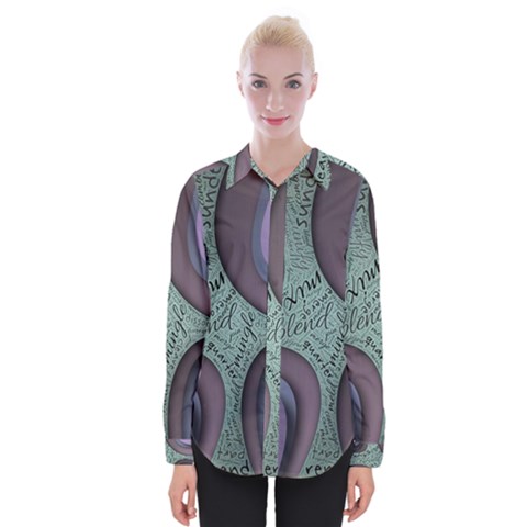 Converge Diverge Mingle Mix Divide Womens Long Sleeve Shirt by Paksenen