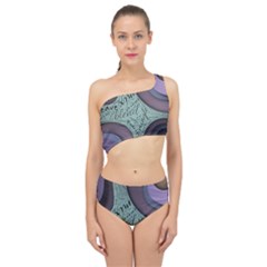 Converge Diverge Mingle Mix Divide Spliced Up Two Piece Swimsuit by Paksenen