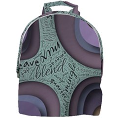 Converge Diverge Mingle Mix Divide Mini Full Print Backpack by Paksenen