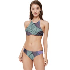 Converge Diverge Mingle Mix Divide Banded Triangle Bikini Set by Paksenen