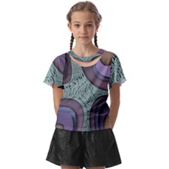 Converge Diverge Mingle Mix Divide Kids  Front Cut T-shirt by Paksenen