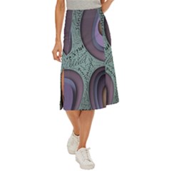 Converge Diverge Mingle Mix Divide Midi Panel Skirt by Paksenen