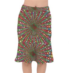 Emoji Hearts Valentine Universe Short Mermaid Skirt by Paksenen