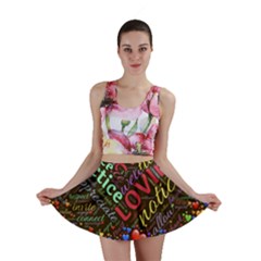 Loving Practice Agape Heart Mini Skirt by Paksenen