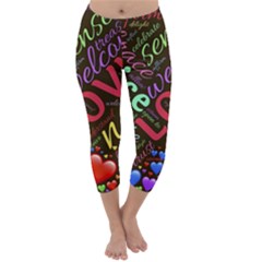 Loving Practice Agape Heart Capri Winter Leggings 