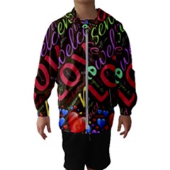 Loving Practice Agape Heart Kids  Hooded Windbreaker