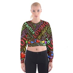 Loving Practice Agape Heart Cropped Sweatshirt