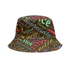 Loving Practice Agape Heart Inside Out Bucket Hat by Paksenen