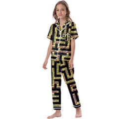 Mindset Stimulus Response Emotion Kids  Satin Short Sleeve Pajamas Set by Paksenen