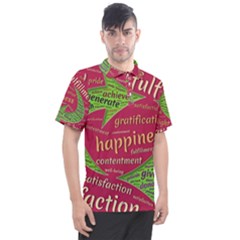 Fulfillment Satisfaction Happiness Men s Polo T-shirt by Paksenen