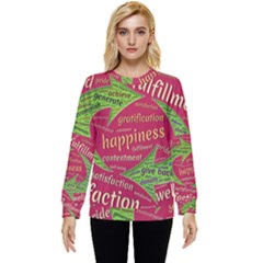 Fulfillment Satisfaction Happiness Hidden Pocket Sweatshirt