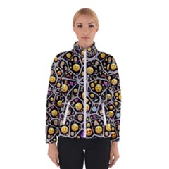 Mental Emojis Emoticons Icons Women s Bomber Jacket