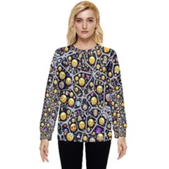 Mental Emojis Emoticons Icons Hidden Pocket Sweatshirt