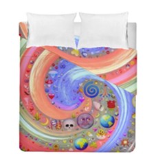 Swirl Vortex Emoji Cyclone Motion Duvet Cover Double Side (full/ Double Size) by Paksenen