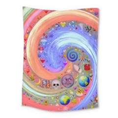 Swirl Vortex Emoji Cyclone Motion Medium Tapestry