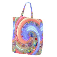 Swirl Vortex Emoji Cyclone Motion Giant Grocery Tote by Paksenen