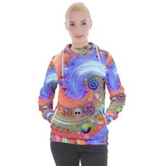 Swirl Vortex Emoji Cyclone Motion Women s Hooded Pullover