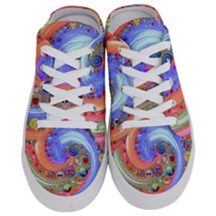 Swirl Vortex Emoji Cyclone Motion Half Slippers by Paksenen