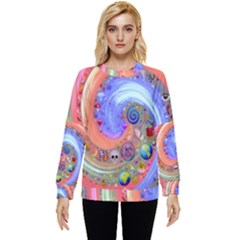 Swirl Vortex Emoji Cyclone Motion Hidden Pocket Sweatshirt