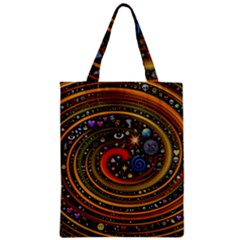 Swirl Vortex Emoji Cyclone Motion Art Zipper Classic Tote Bag by Paksenen