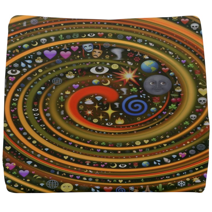 Swirl Vortex Emoji Cyclone Motion Art Seat Cushion