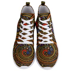 Swirl Vortex Emoji Cyclone Motion Art Men s Lightweight High Top Sneakers by Paksenen