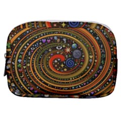 Swirl Vortex Emoji Cyclone Motion Art Make Up Pouch (small) by Paksenen