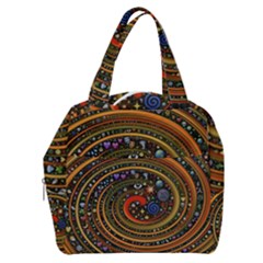 Swirl Vortex Emoji Cyclone Motion Art Boxy Hand Bag by Paksenen