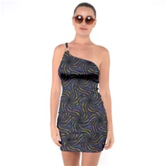 Do Be Action Stillness Doing One Shoulder Ring Trim Bodycon Dress by Paksenen