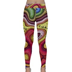 Chaos Unknown Unfamiliar Strange Classic Yoga Leggings by Paksenen