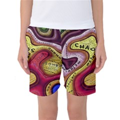 Chaos Unknown Unfamiliar Strange Women s Basketball Shorts by Paksenen