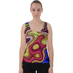 Chaos Unknown Unfamiliar Strange Velvet Tank Top by Paksenen