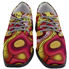 Chaos Unknown Unfamiliar Strange Women Heeled Oxford Shoes by Paksenen