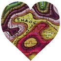 Chaos Unknown Unfamiliar Strange Wooden Puzzle Heart View1