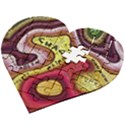 Chaos Unknown Unfamiliar Strange Wooden Puzzle Heart View2