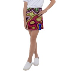 Chaos Unknown Unfamiliar Strange Kids  Tennis Skirt by Paksenen