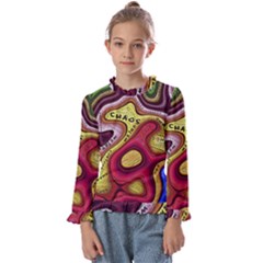 Chaos Unknown Unfamiliar Strange Kids  Frill Detail T-shirt