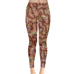 Mind Brain Thought Mental Everyday Leggings  by Paksenen