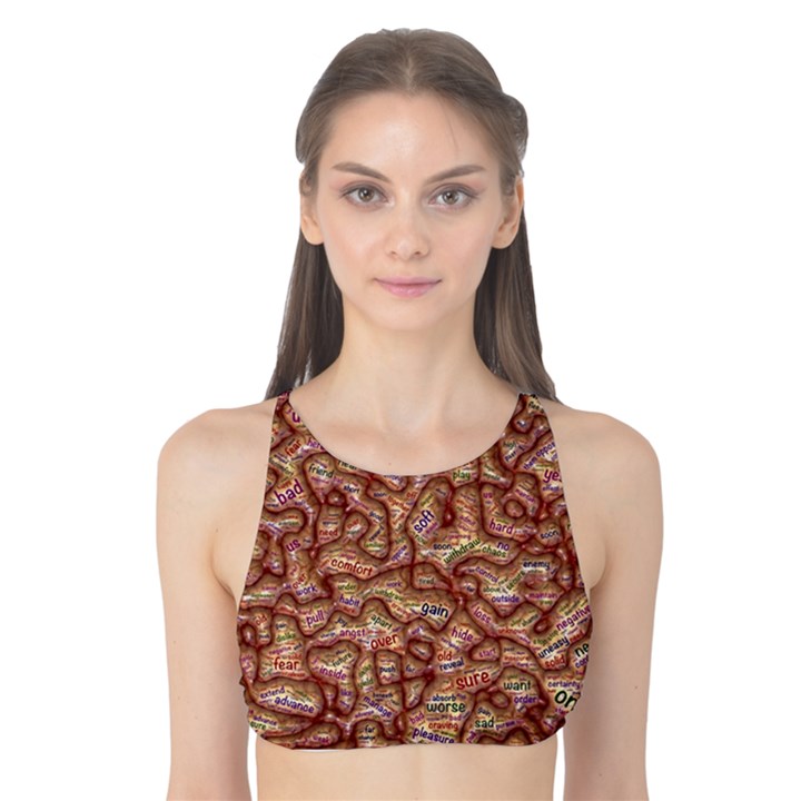 Mind Brain Thought Mental Tank Bikini Top