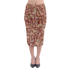 Mind Brain Thought Mental Midi Pencil Skirt