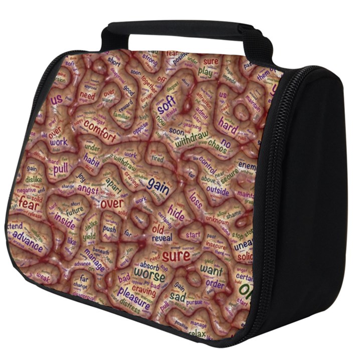 Mind Brain Thought Mental Full Print Travel Pouch (Big)