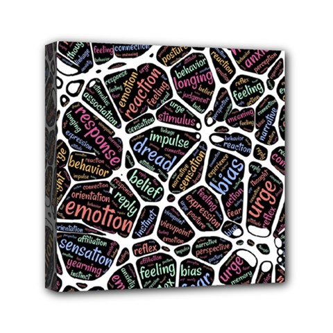 Mental Human Experience Mindset Mini Canvas 6  X 6  (stretched) by Paksenen