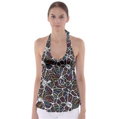 Mental Human Experience Mindset Tie Back Tankini Top