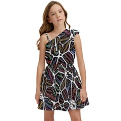 Mental Human Experience Mindset Kids  One Shoulder Party Dress