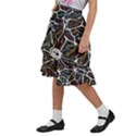 Mental Human Experience Mindset Kids  Ruffle Flared Wrap Midi Skirt View2