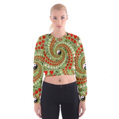 Love Avatars Characters Roles Yin Yang Cropped Sweatshirt