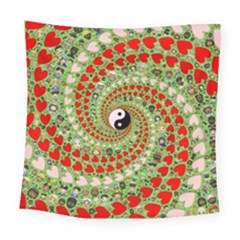 Love Avatars Characters Roles Yin Yang Square Tapestry (large) by Paksenen