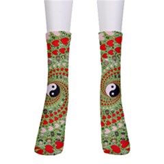 Love Avatars Characters Roles Yin Yang Crew Socks by Paksenen